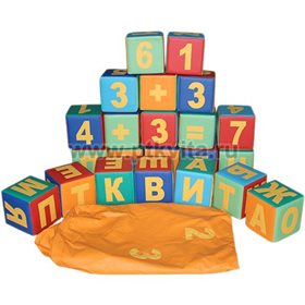 «Набор Веселые кубики» (буквы, цифры) арт. 7Н2