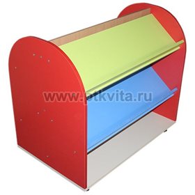 Книжный стеллаж двухсторонний на колесах арт. 17.1.141