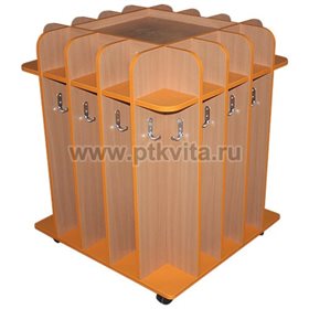 Полотенечница круговая на колесиках 16-ти местная арт. 17.7.119