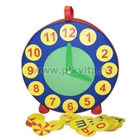 "Будильник" игрушка дидактическая с кармашком арт. 4Д11
