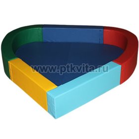 Сухой бассейн разборный "Сердечко" (мягкое дно) арт. 8РТ15