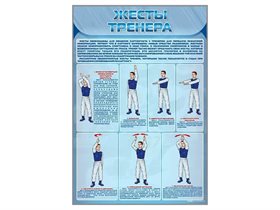Стенд "Жесты тренера" ✅