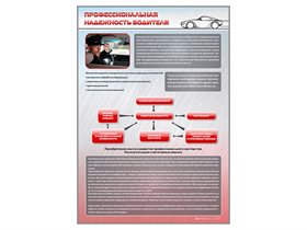 Стенд "Профессиональная надежность водителя" ✅