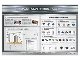 Электрифицированный стенд "Электромагнитное реле" ✅