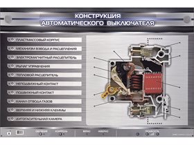 Электромеханический стенд "Конструкция автоматического выключателя" ✅
