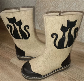 Унтоваленки для девочки размер 33 , Кошечки, ТЭП, UNTOVALENKI (43408 lz)