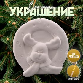 Ёлочная игрушка под роспись «Олень» с подвесом