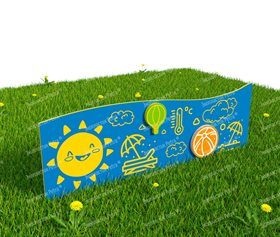 Забор из Экопластика Petra ® "Погода" (Модель 2)