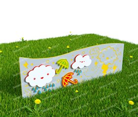 Забор из Экопластика Petra ® "Погода" (Модель 3)