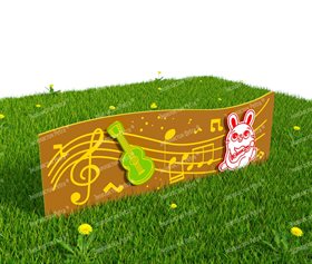 Забор из Экопластика Petra ® "Музыкальные инструменты" (Модель 9)