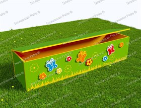 Вечная "Лавка-шкаф для хранения игрушек в теневой навес" из Экопластика PetraВариант № 03