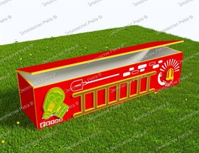 Вечная "Лавка-шкаф для хранения игрушек в теневой навес" из Экопластика PetraВариант № 06