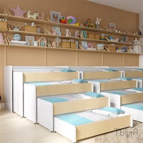 Кровать выкатная (4 яруса)