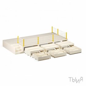 Подиум "Румо" с выдвижными кроватями на 12 мест