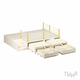 Подиум "Румо" с выдвижными кроватями на 8 мест