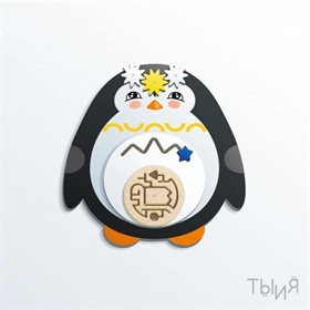 Настенный бизиборд "Пингвин"