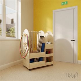 Стеллаж "Нова" для инвентаря передвижной