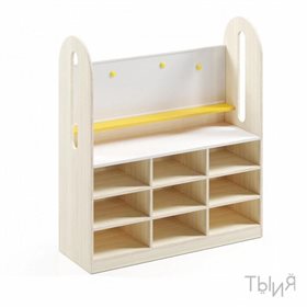 Стеллаж "Румо" для хранения и обучения с маркерной доской