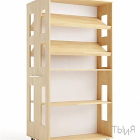 Стеллаж с полками двухсторонний