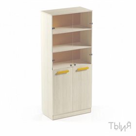 Шкаф для хранения "Лидер" закрытый со стеклом