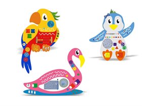 Набор бизибордов Сад птиц №2