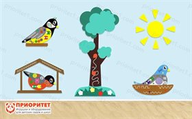 Комплексное настенное решение Птицы нашего края