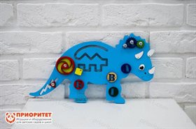 Бизиборд Лазурный динозаврик