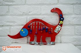 Бизиборд Красный динозаврик