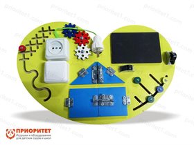 Бизиборд Желтое сердце