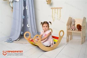 Горка-качалка Радужные дни цветная