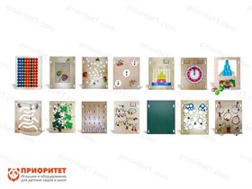 Набор тактильно-развивающих панелей 14 в 1