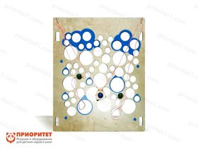 Тактильно-развивающая панель Забавные тучки