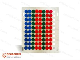 Тактильно-развивающая панель Цветные фишки