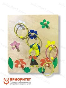 Развивающая панель Занимательный кольцеброс