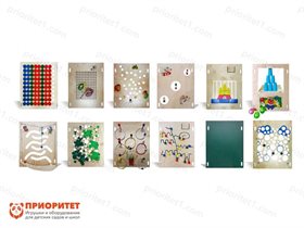 Набор тактильно-развивающих панелей 12 в 1