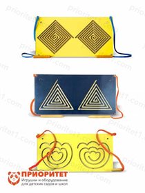 Набор тренажеров для развития письма (ромбы, треугольники, розы)