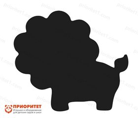 Фигурная грифельная меловая доска Лев
