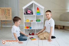 Стеллаж для игрушек и книг Волшебный домик