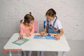 Стол на телескопических ножках Классика квадратный (белый)