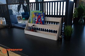 Полка-органайзер для книг, шлиф