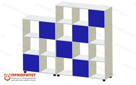 Стеллаж для игрушек и книг Цветные кубики