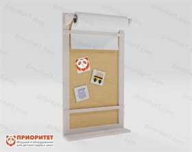 Мольберт с пробковым покрытием Рисуй-прикрепляй