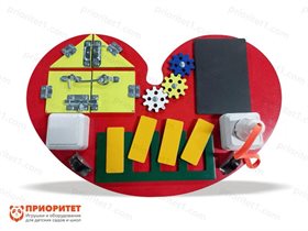 Бизиборд Красное сердце