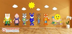 Набор бизибордов Сказка Колобок