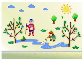 Комплексное настенное решение Даша и Паша: Весна