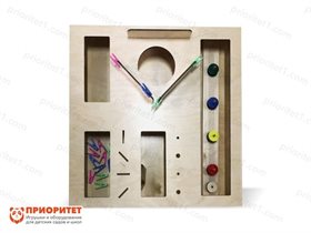 Настенный модуль для развития мелкой моторики Прищепки