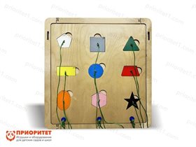 Тактильно-развивающая панель Формы