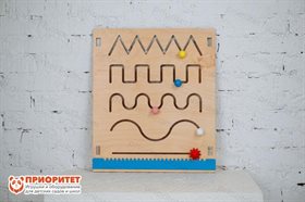 Тактильно-развивающая панель Лабиринты-дорожки