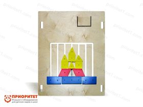 Тактильно-развивающая панель-лабиринт Увлекательная геометрия