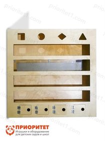 Настенный модуль с объемными телами и зеркалом Сортер